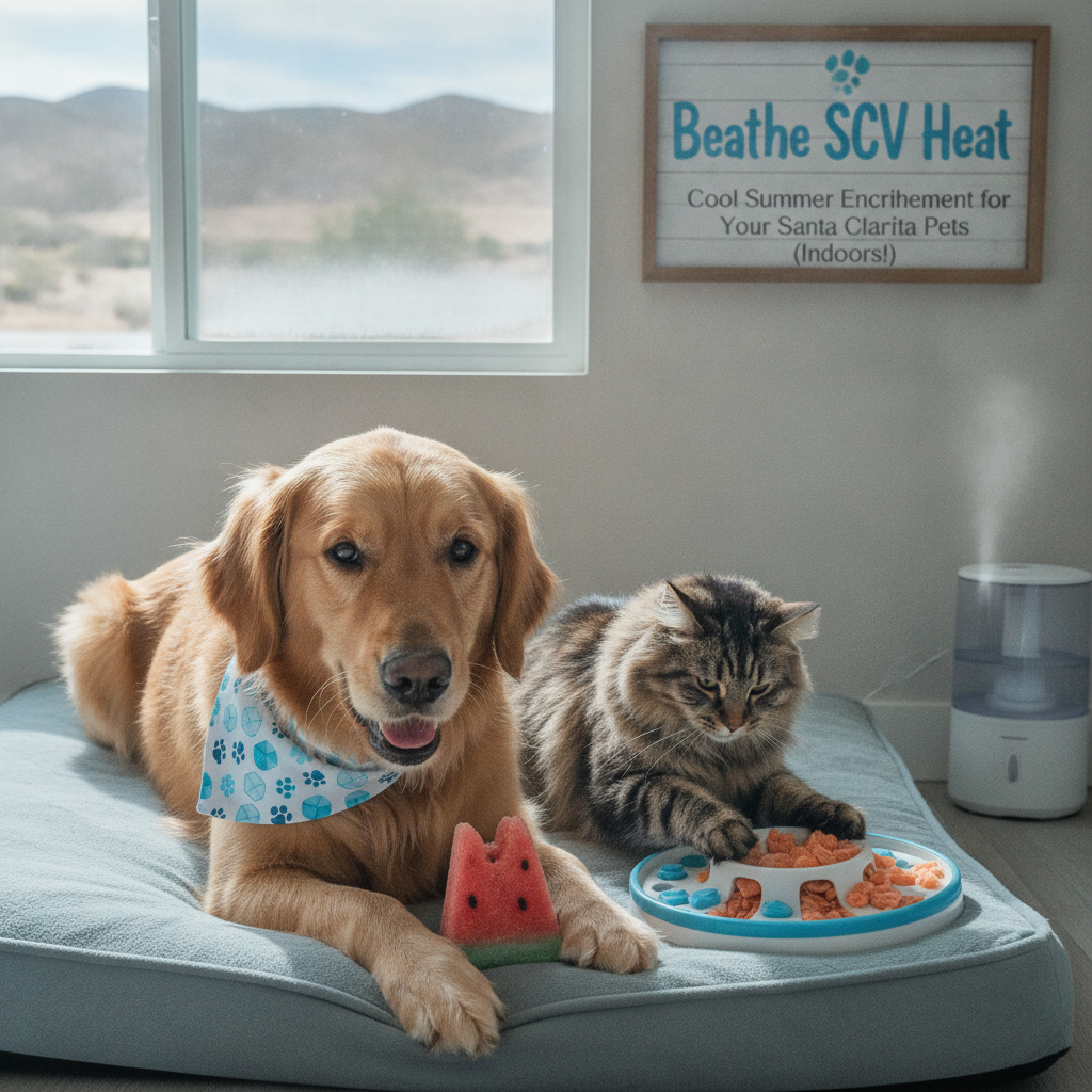 Beat the SCV Heat: Cool Summer Enrichment for Your Santa Clarita Pets (Indoors!)